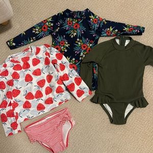 3 toddler girl bathing suits